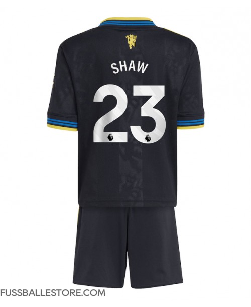 Günstige Manchester United Luke Shaw #23 3rd trikot Kinder 2025-26 Kurzarm (+ Kurze Hosen) Günstige Manchester United Luke Shaw #23 3rd trikot Kinder 2025-26 Kurzarm (+ Kurze Hosen)